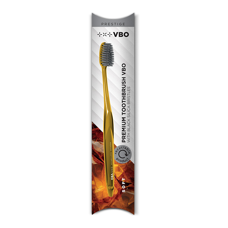 Premium zobna ščetka VBO - PRESTIGE LINE - Amber Yellow, 1